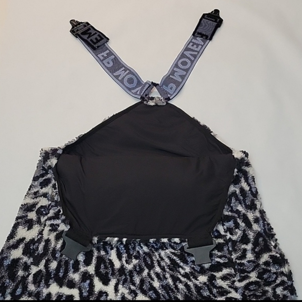 New FP Movement Hit The Slopes Printed Salopette Fleece Overalls One Piece Small - Picture 6 of 17